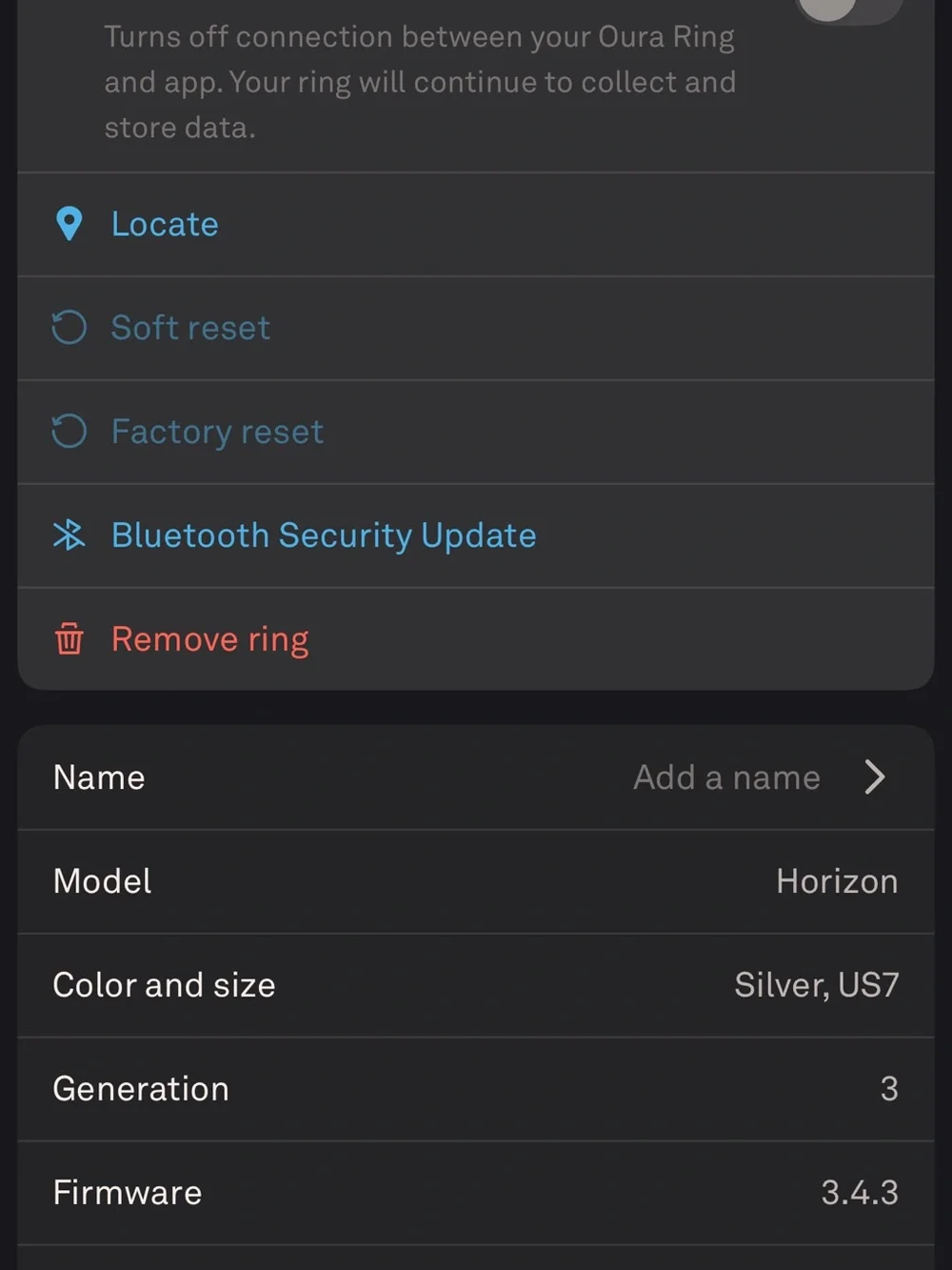 Oura horizon smart